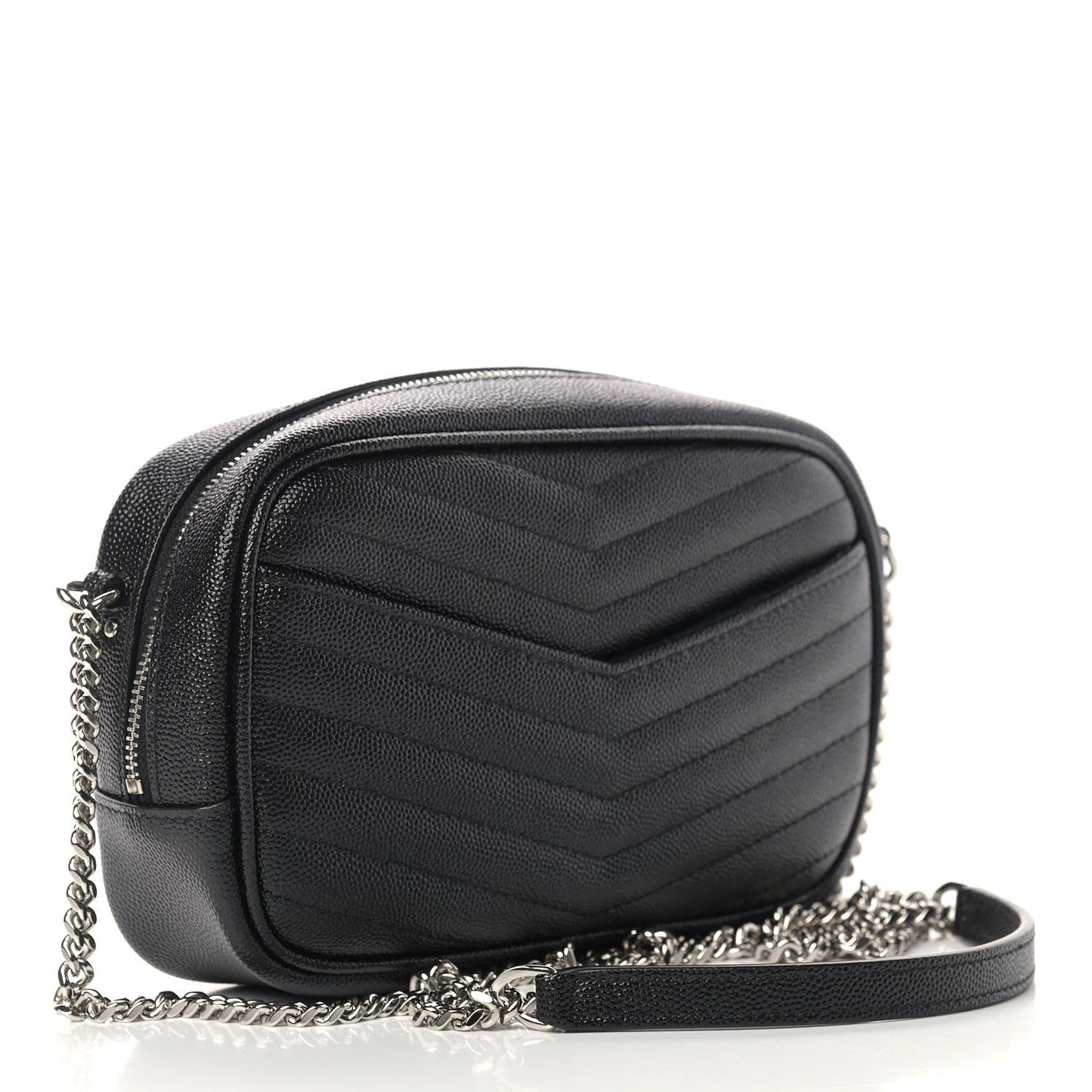 Grain De Poudre Matelasse Monogram Mini Lou Camera Bag Black
