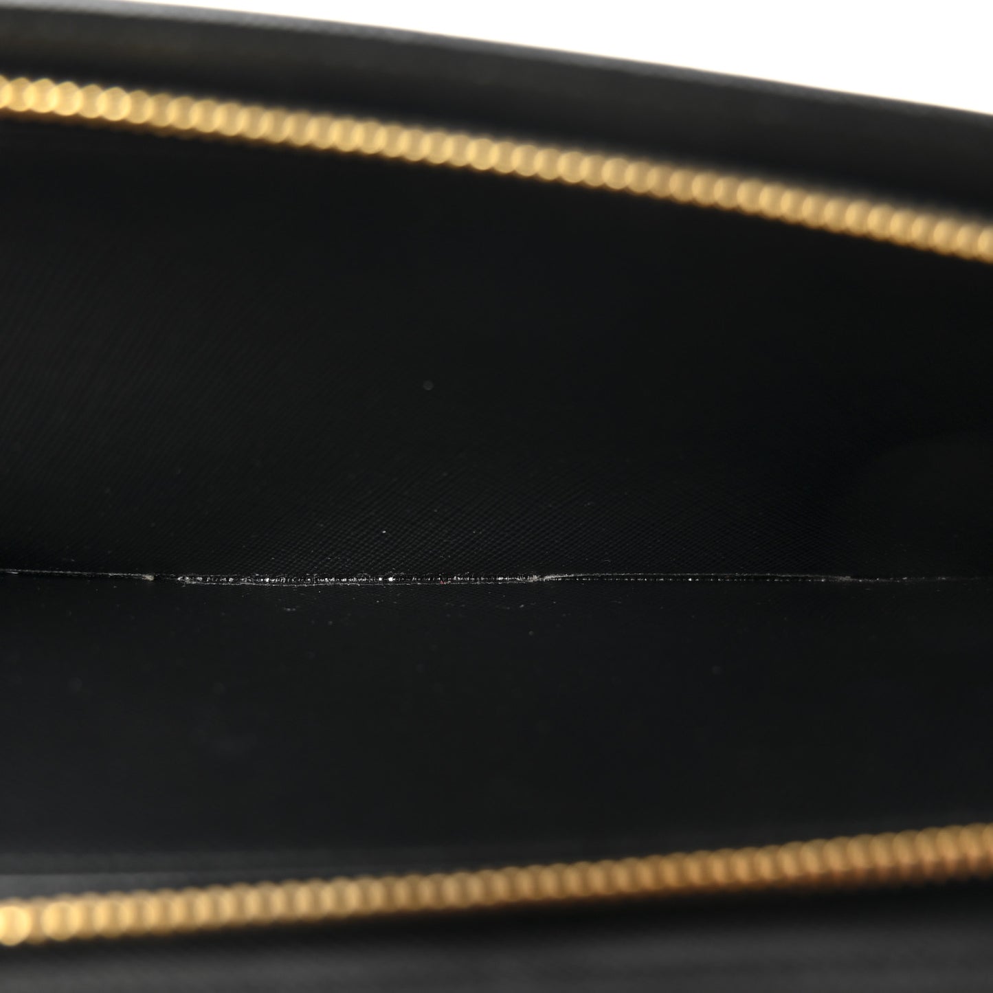 Saffiano Metal Double Snap Travel Wallet Black