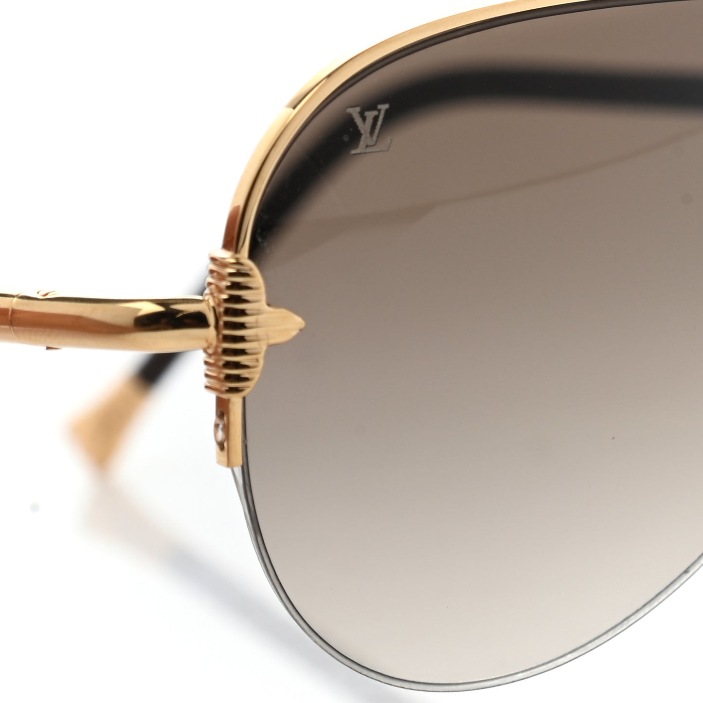 Monogram Petite Viola Pilote Aviator Sunglasses Z0571U Brown