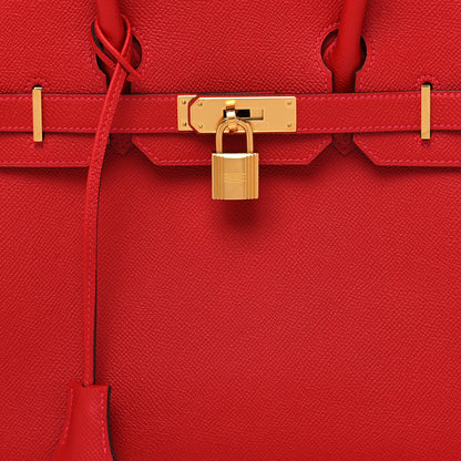 Hermes Epsom Birkin 30 Rouge Casaque 8 of 12
