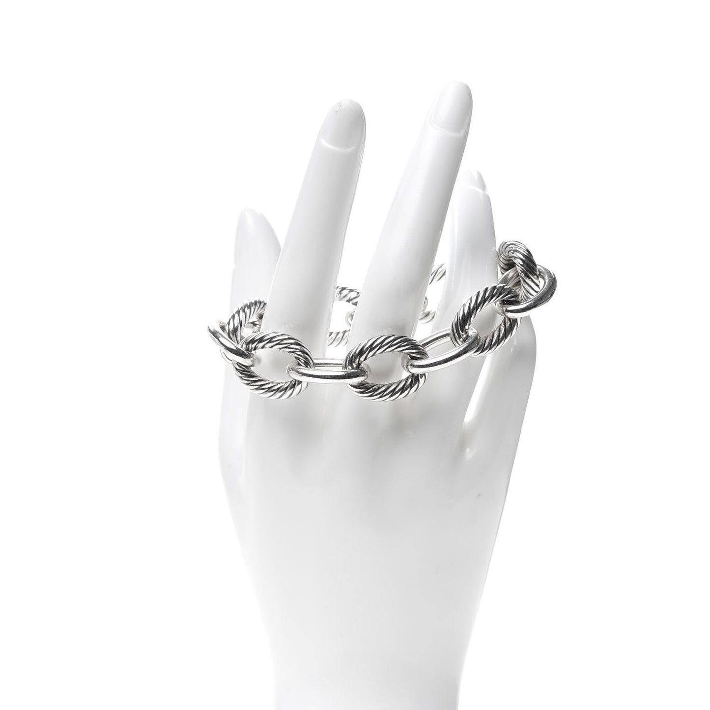Sterling Silver 17mm Extra Large Oval Link Bracelet