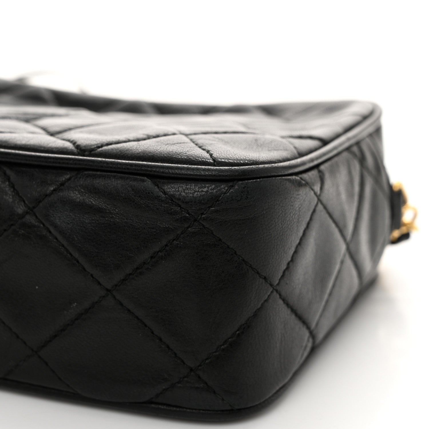 Chanel Lambskin Quilted Tassel Camera Case Black 11 of 12