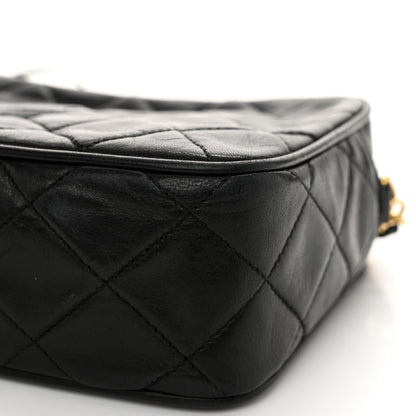 Chanel Lambskin Quilted Tassel Camera Case Black 11 of 12