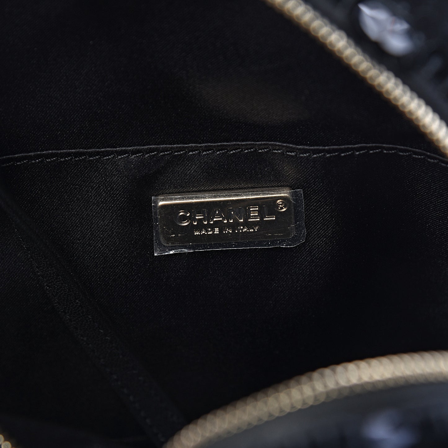 Sequin Lambskin CC Backpack Black