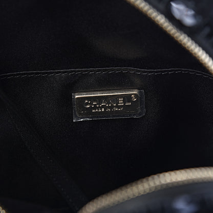 Chanel Sequin Lambskin CC Backpack Black 6 of 10