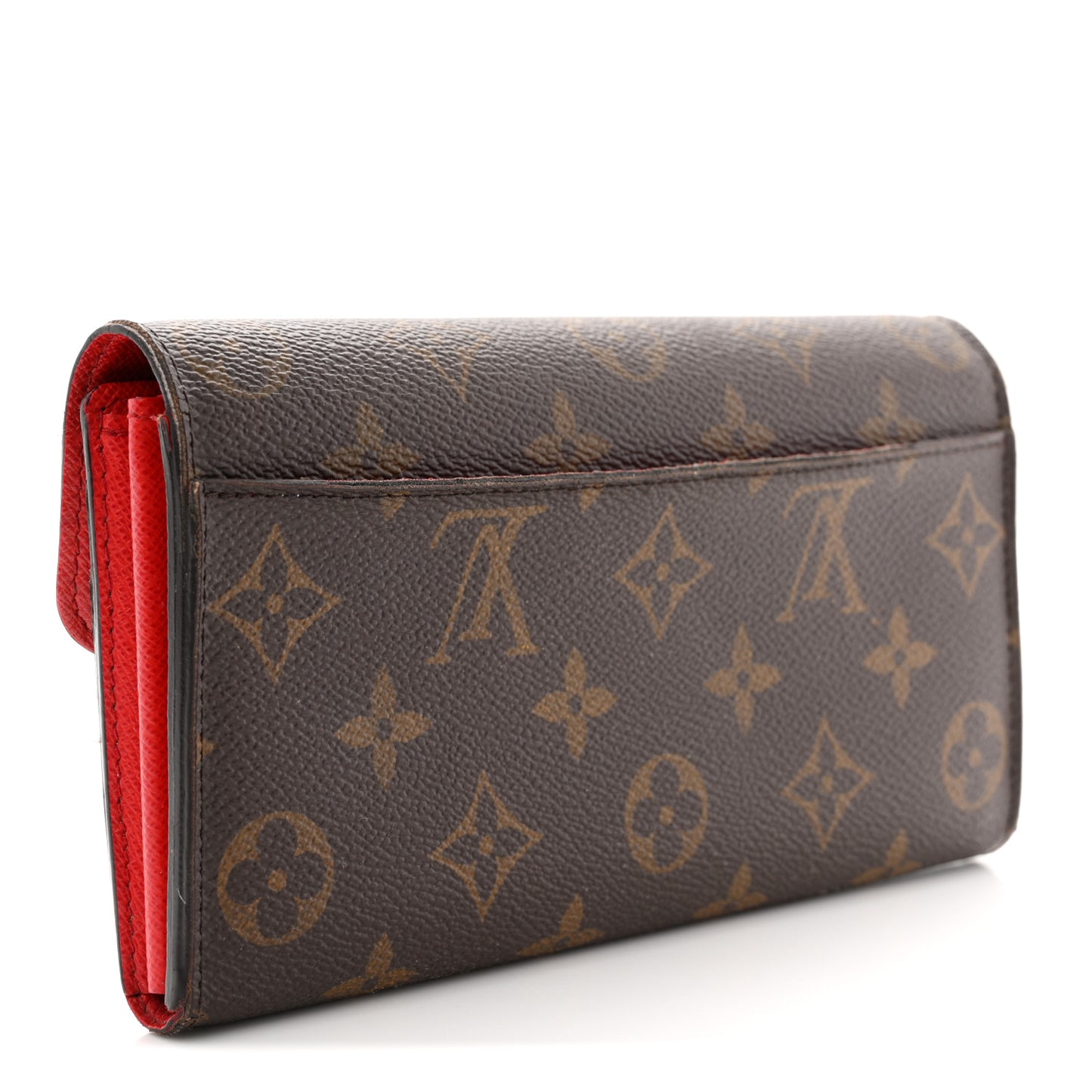 Monogram Sarah Wallet NM Coquelicot