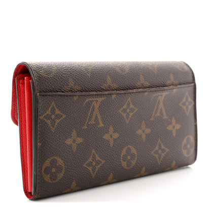 Louis Vuitton Monogram Sarah Wallet NM Coquelicot 3 of 8