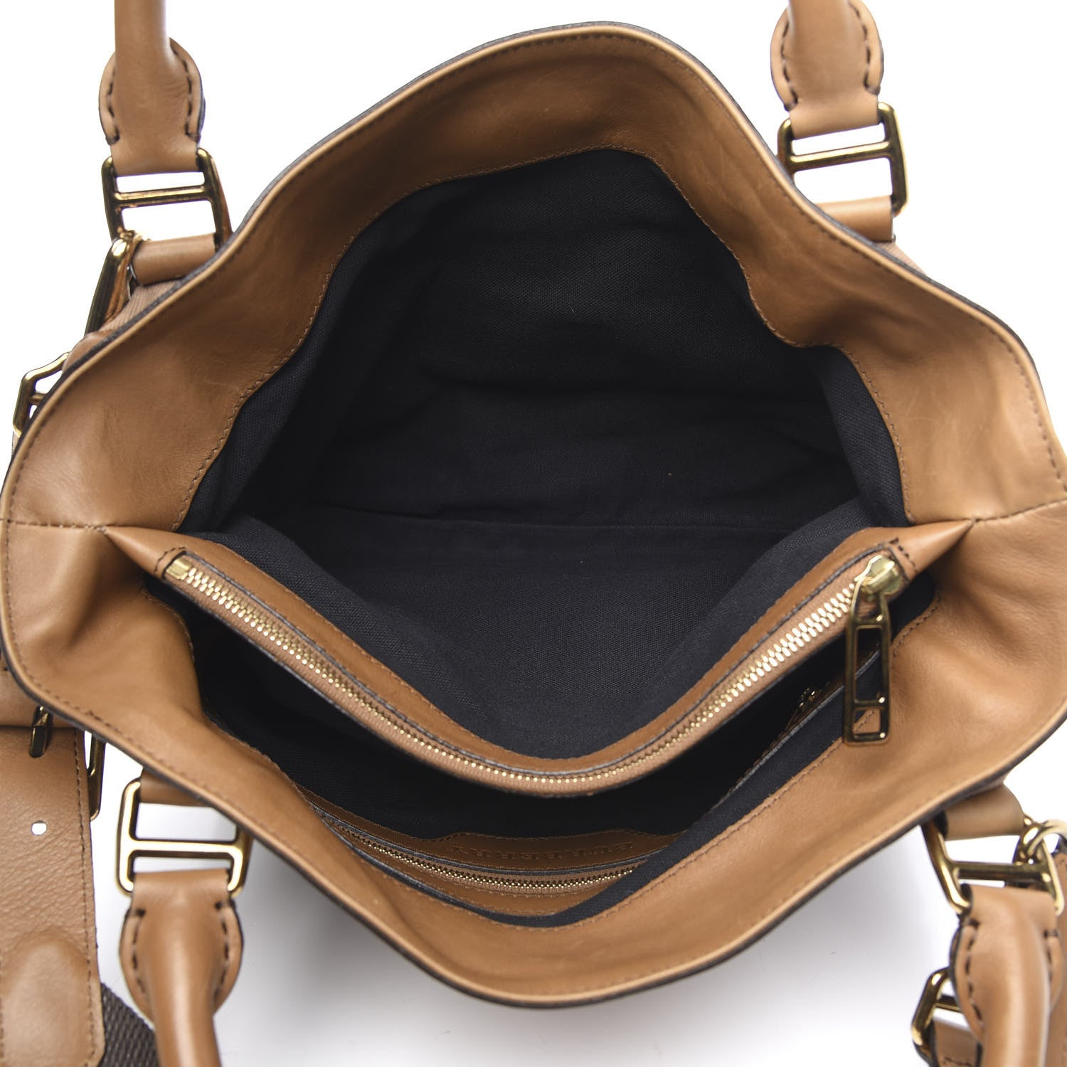 Burberry House Check Medium Brecon Tote Brown 5 of 14