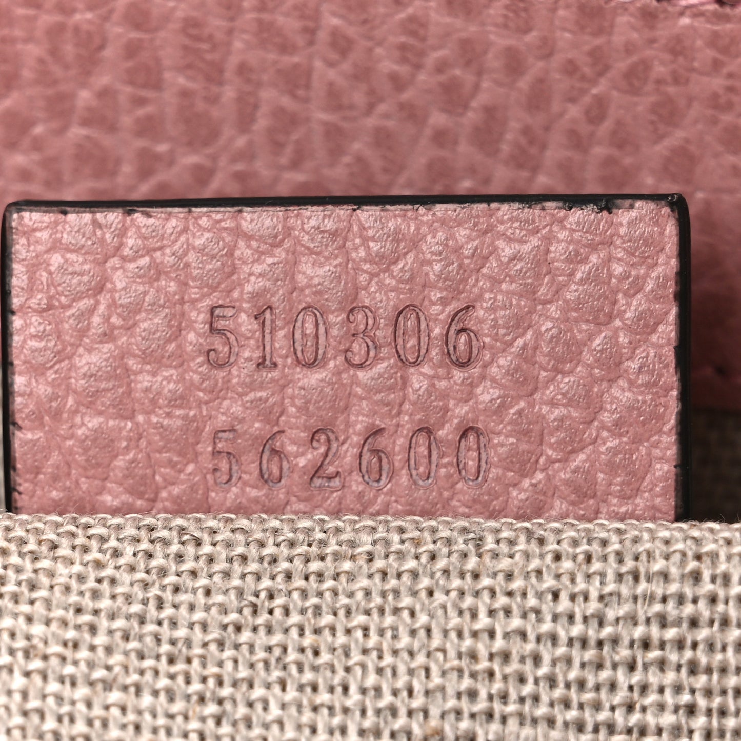 Dollar Calfskin Medium Interlocking G Top Handle Shoulder Bag Soft Pink