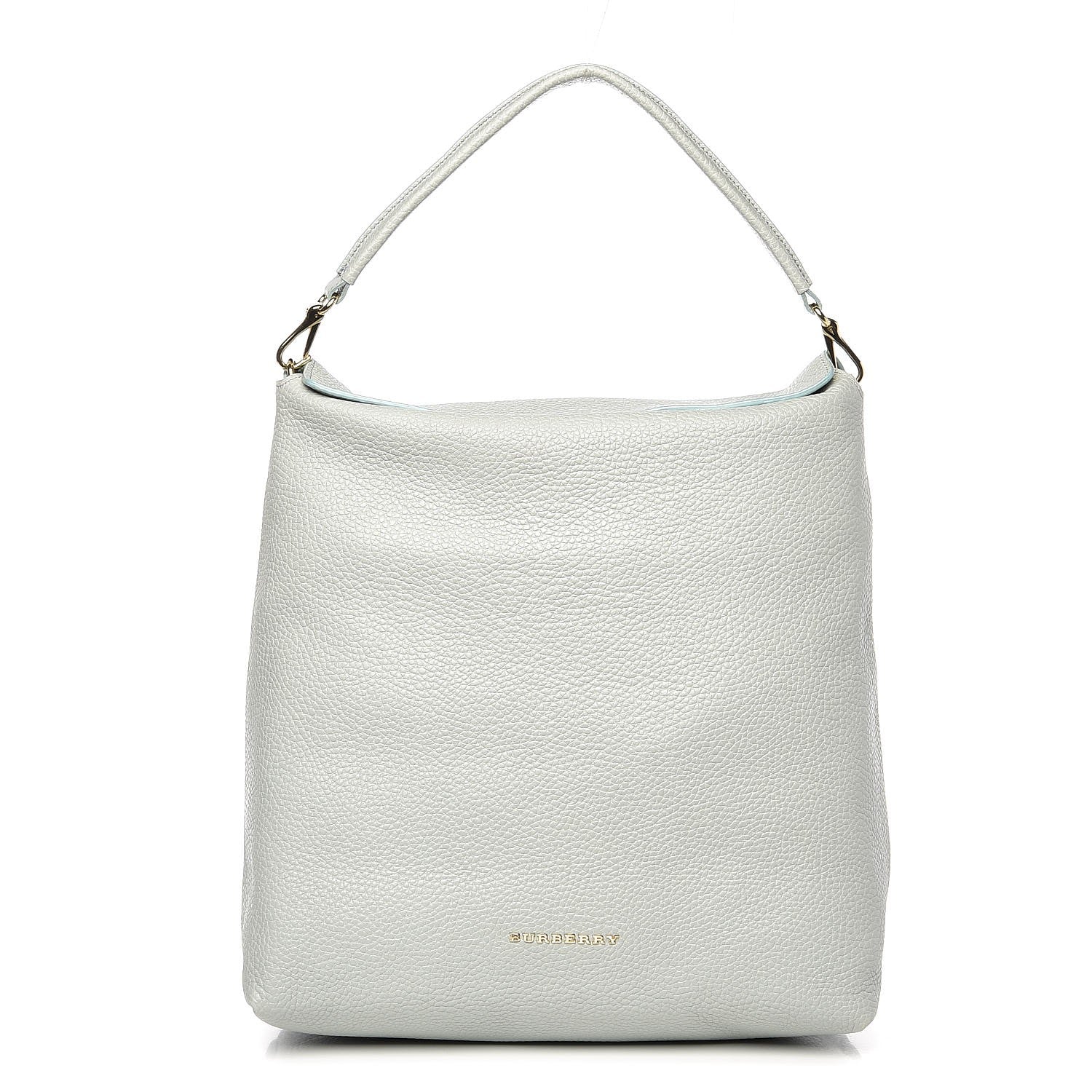 Burberry Grainy Calfskin Medium Cale Hobo Sky Blue 1 of 8