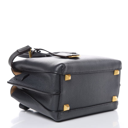 MCM Grained Calfskin Mini Milla Tote Phantom Grey 4 of 9