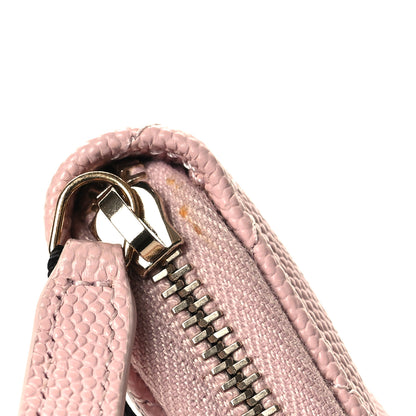 Chanel Caviar Quilted Zip Coin Purse Light Pink 8 of 9