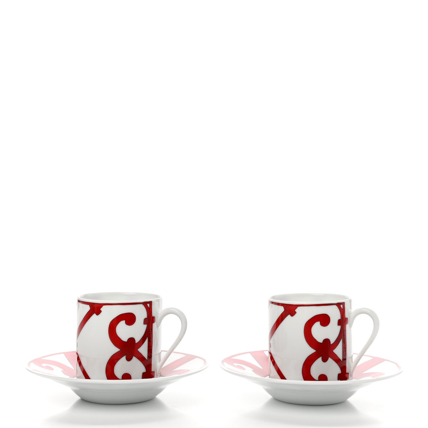 Porcelain Balcon du Guadalquivir Coffee Cup and Saucer Set of 2