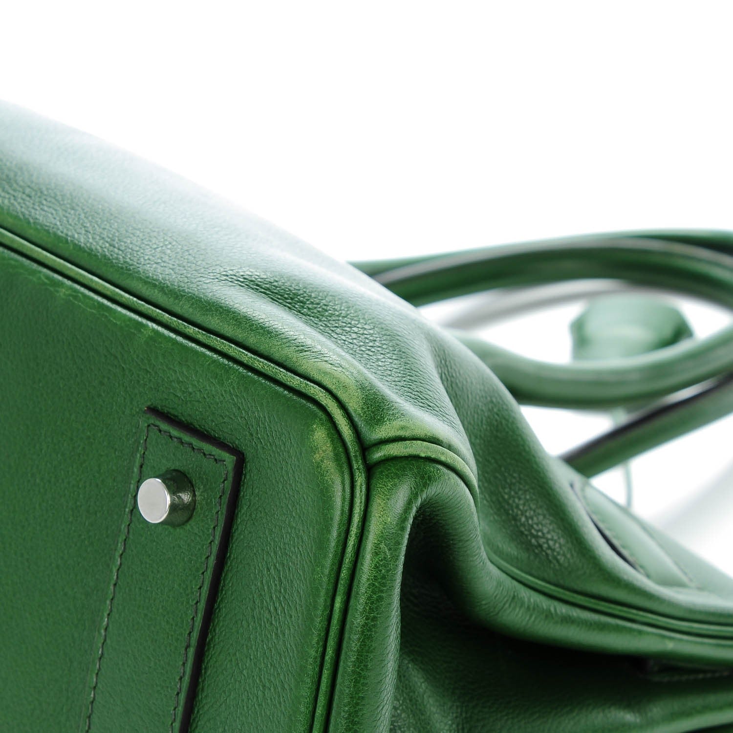 Hermes Evergrain JPG Shoulder Birkin II 42 Vert Laurier 10 of 27