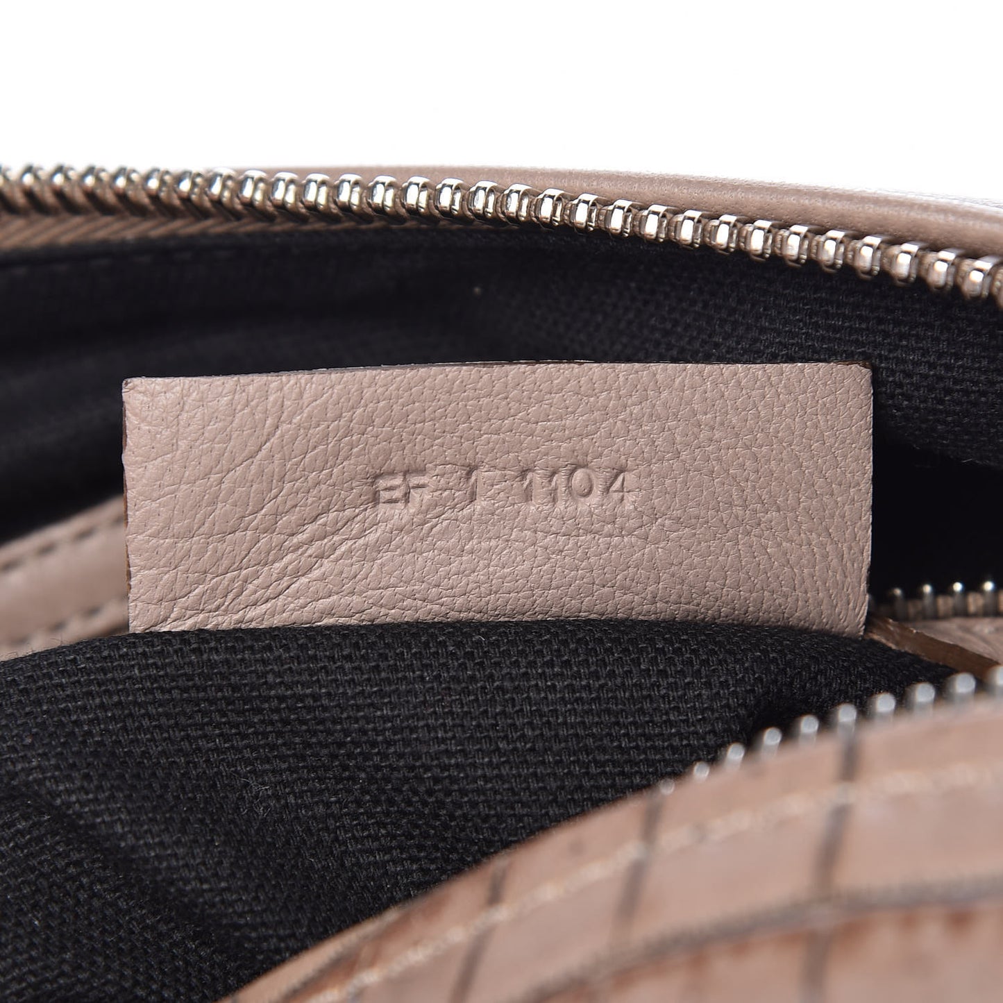 Calfskin Crocodile Embossed Medium Pandora Taupe