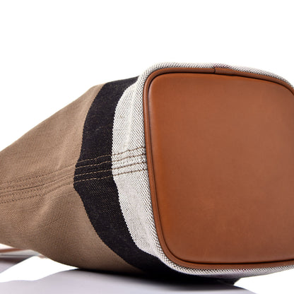 Burberry Canvas Mega Check Mini Ashby Tassel Crossbody Saddle Brown 7 of 8