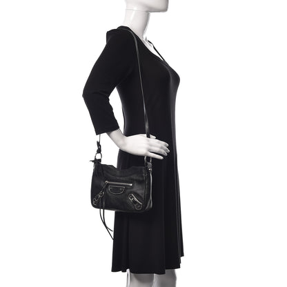 Balenciaga Chevre Silver Metallic Edge Hardware Hip Black 2 of 9