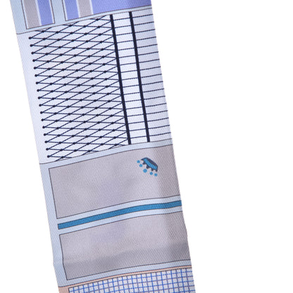 Hermes Silk Couvertures Nouvelles Twilly Menthe Ciel Marine Sable 4 of 5