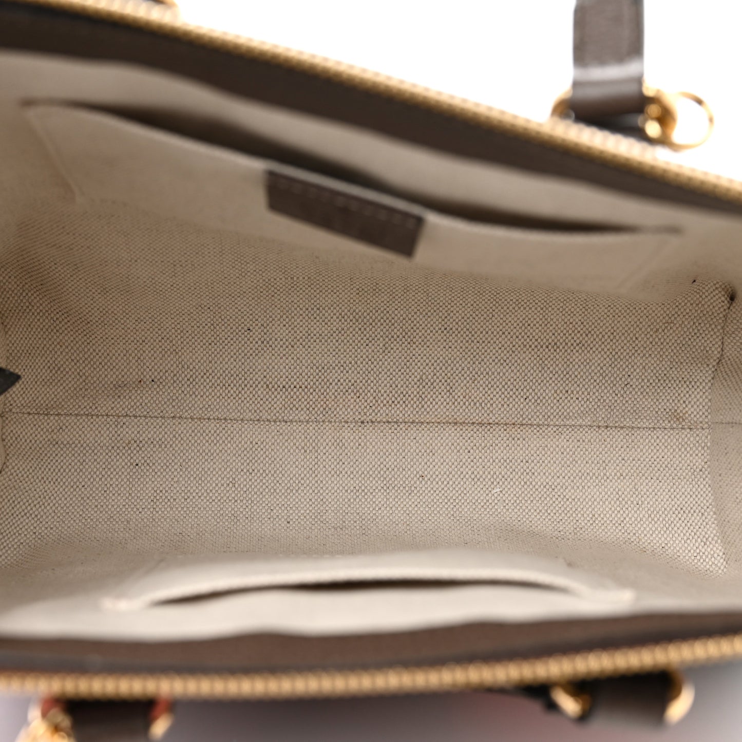 GG Supreme Monogram Equestrian Web Small Ophidia Tote Bag Beige Multicolor New Acero