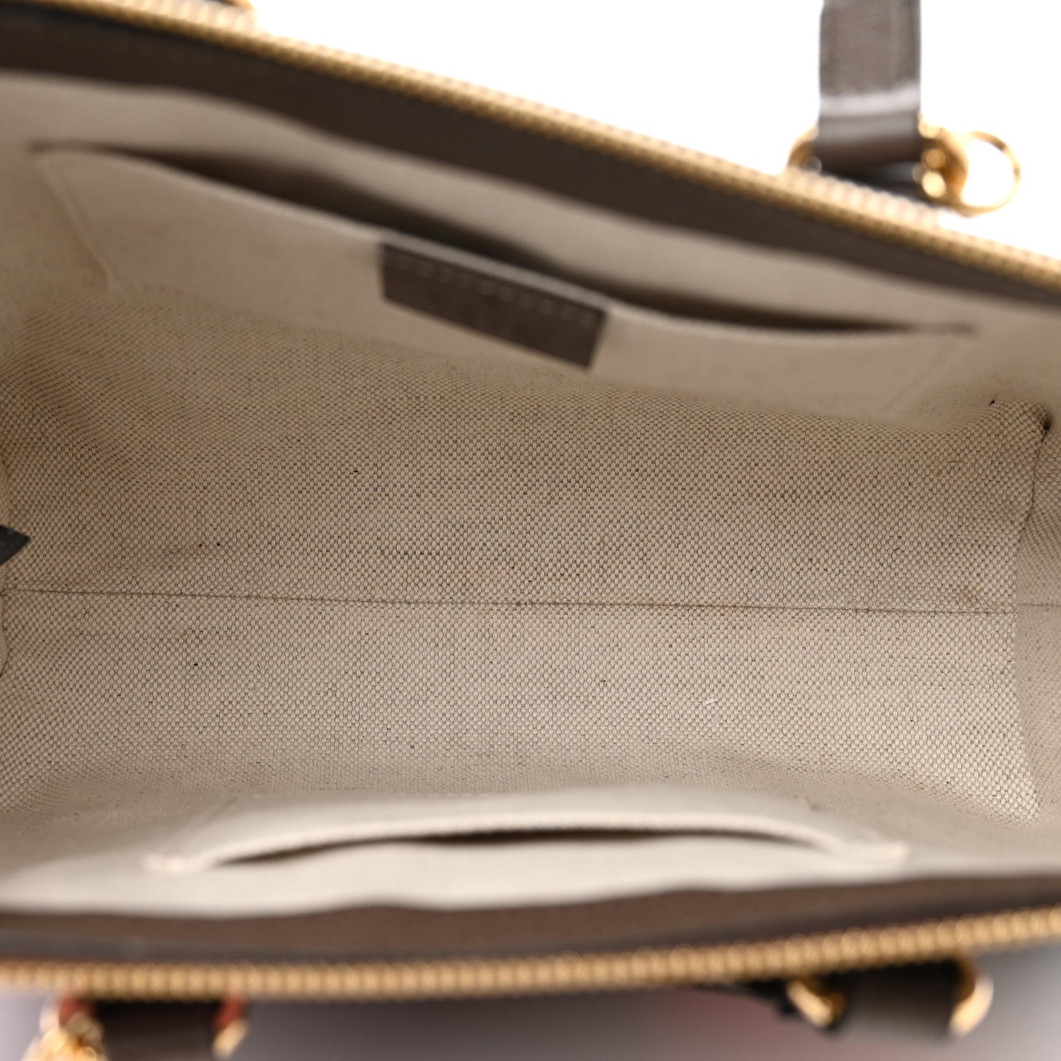 Gucci GG Supreme Monogram Equestrian Web Small Ophidia Tote Bag Beige Multicolor New Acero 5 of 9