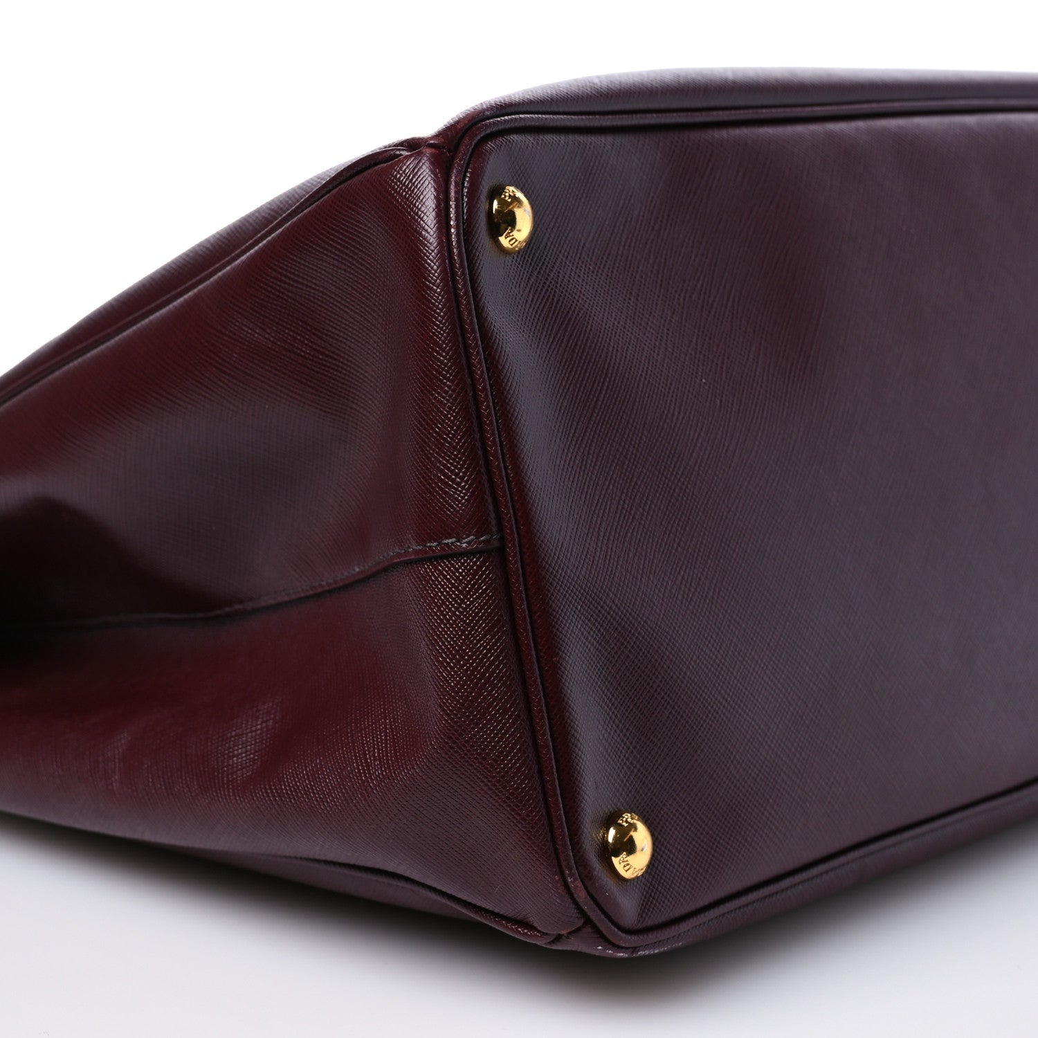 Prada Saffiano Lux Extra Large Galleria Double Zip Tote Cherry 13 of 17