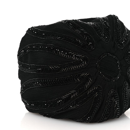 Saint Laurent Chiffron Beaded Pochon Souple Bag Black 9 of 10