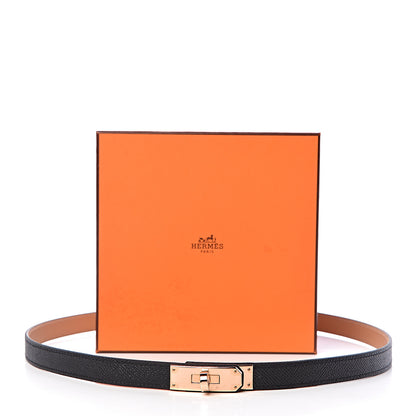 Hermes Epsom Kelly Belt Black 5 of 5