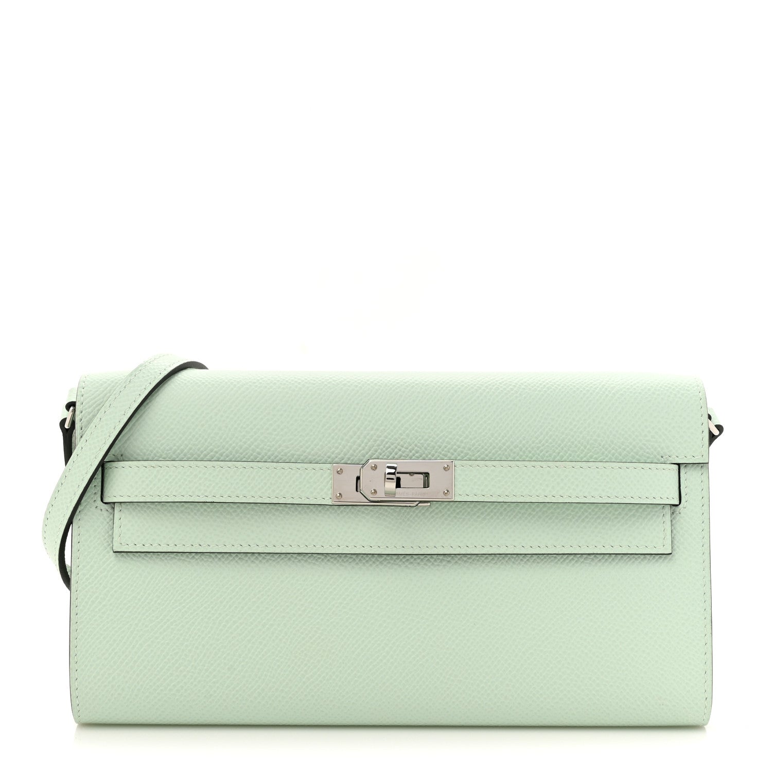 Hermes Epsom Kelly Wallet To Go Vert Peppermint 1 of 12