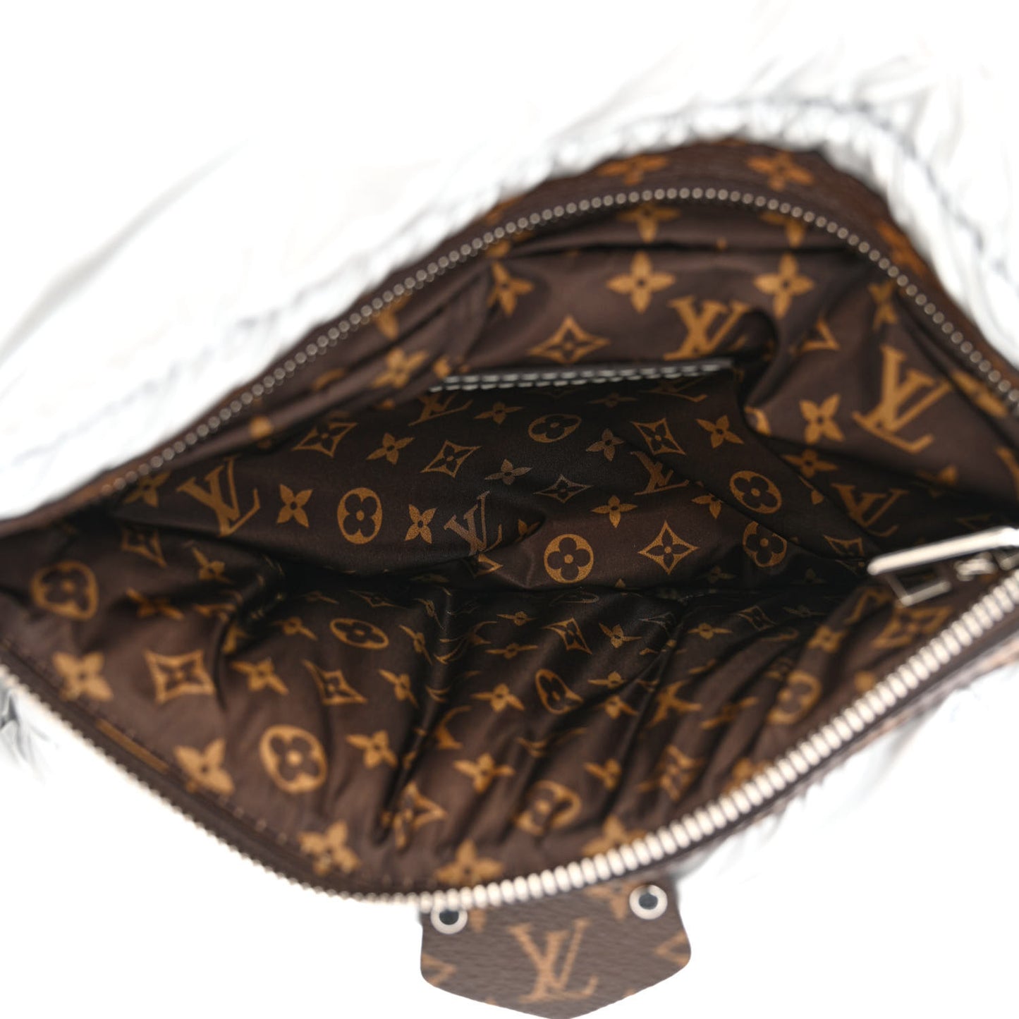 Econyl Monogram Pillow BumBag Silver