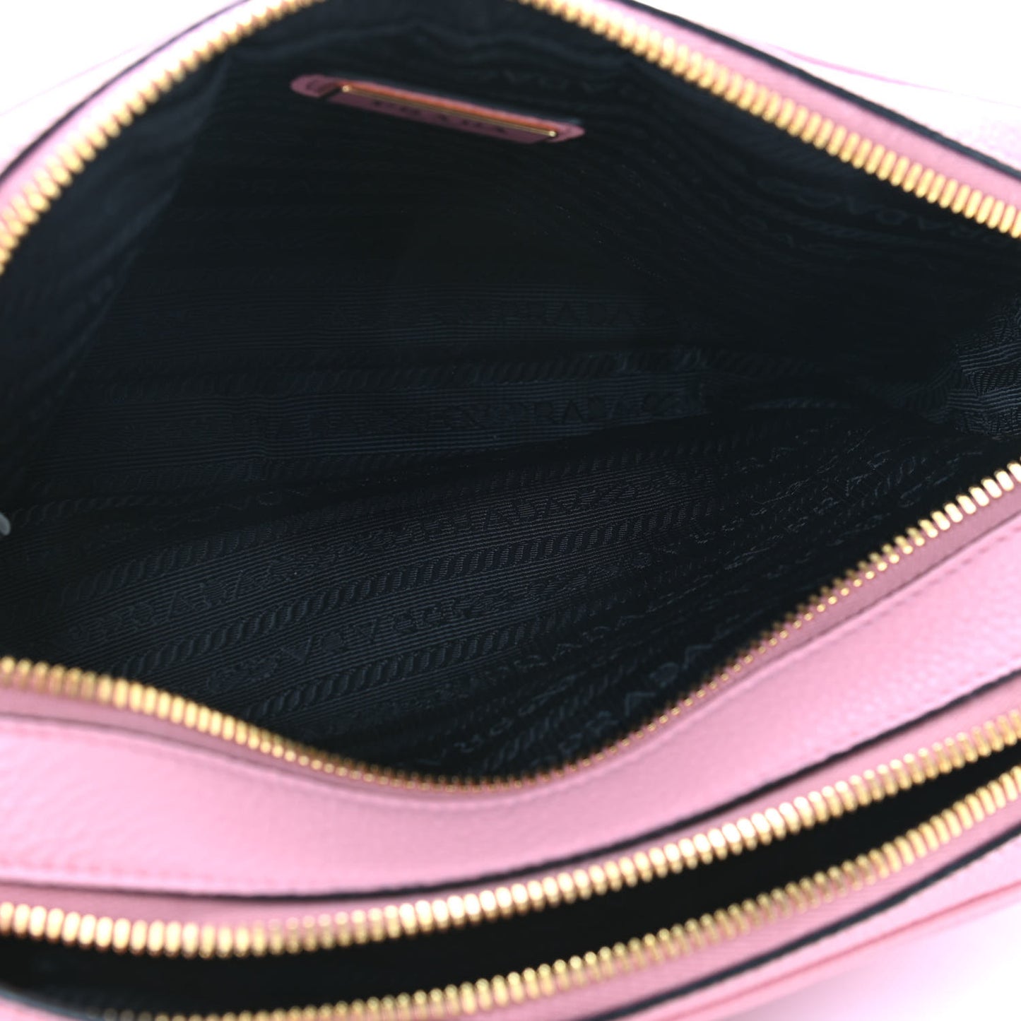Vitello Daino Medium Double Zip Shoulder Bag Petalo