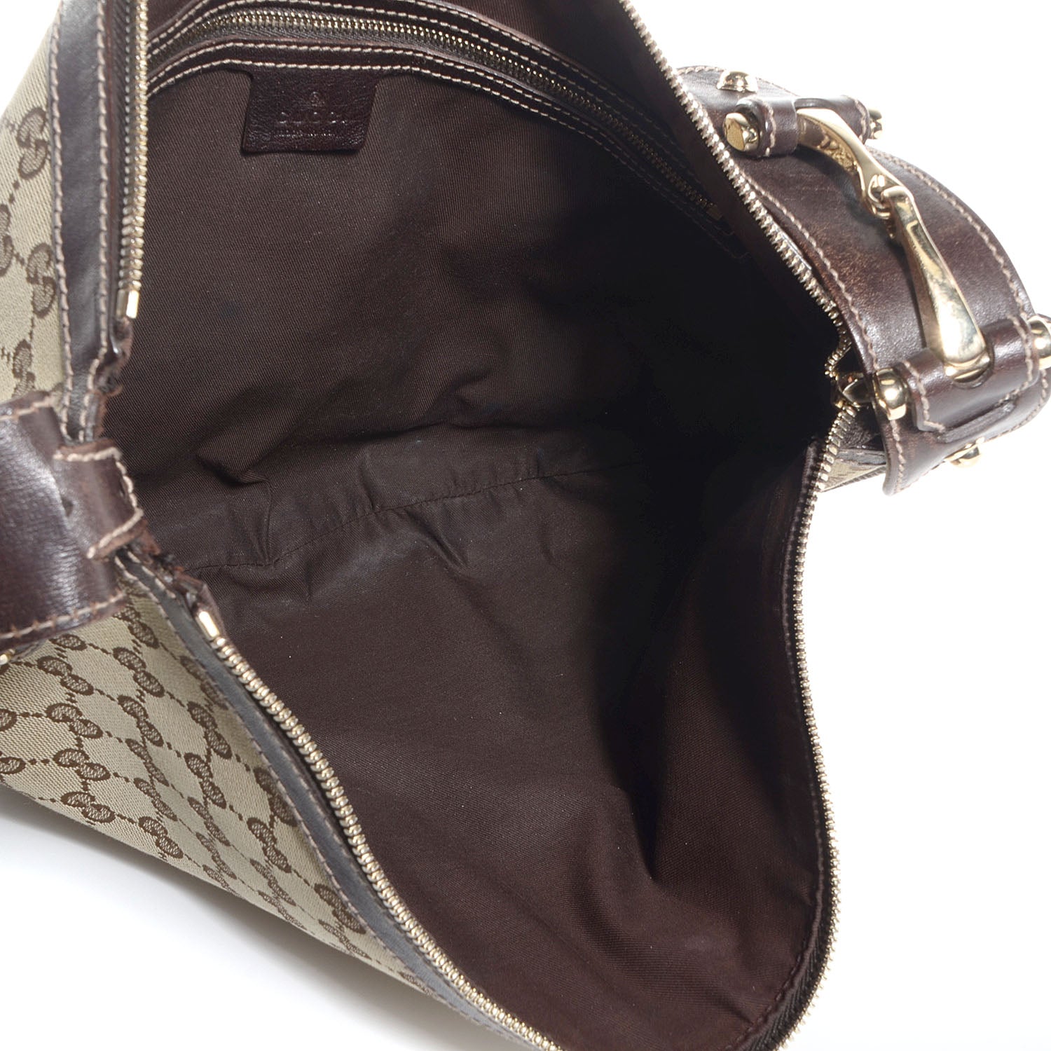 Gucci Monogram Pelham Studded Shoulder Bag Brown 5 of 7