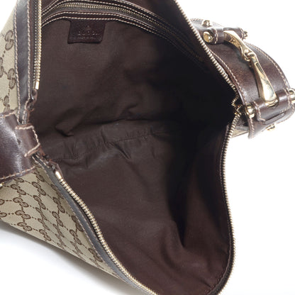 Gucci Monogram Pelham Studded Shoulder Bag Brown 5 of 7