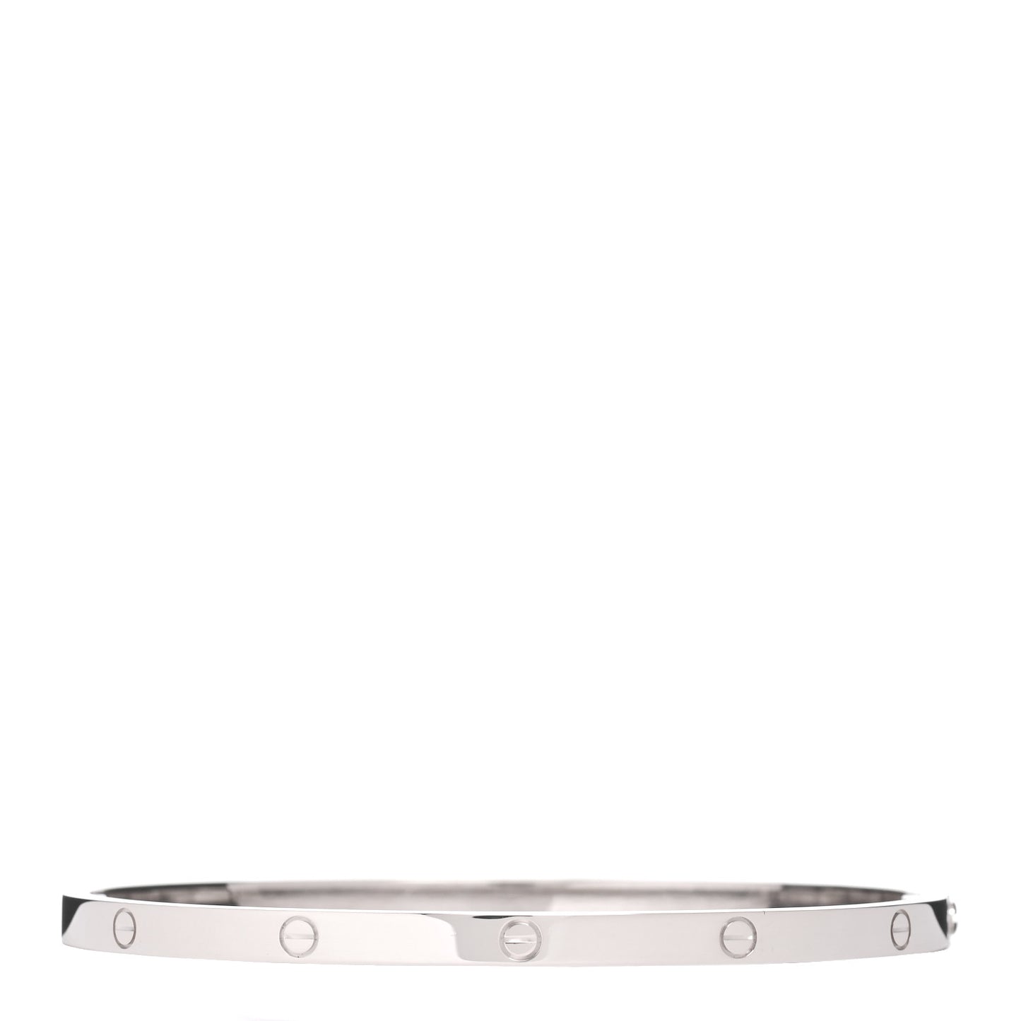 18K White Gold Small LOVE Bracelet 18