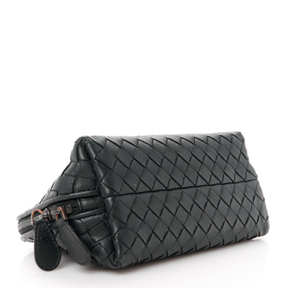 Bottega Veneta Nappa Intrecciato Small Cosmetic Pouch Black 4 of 11