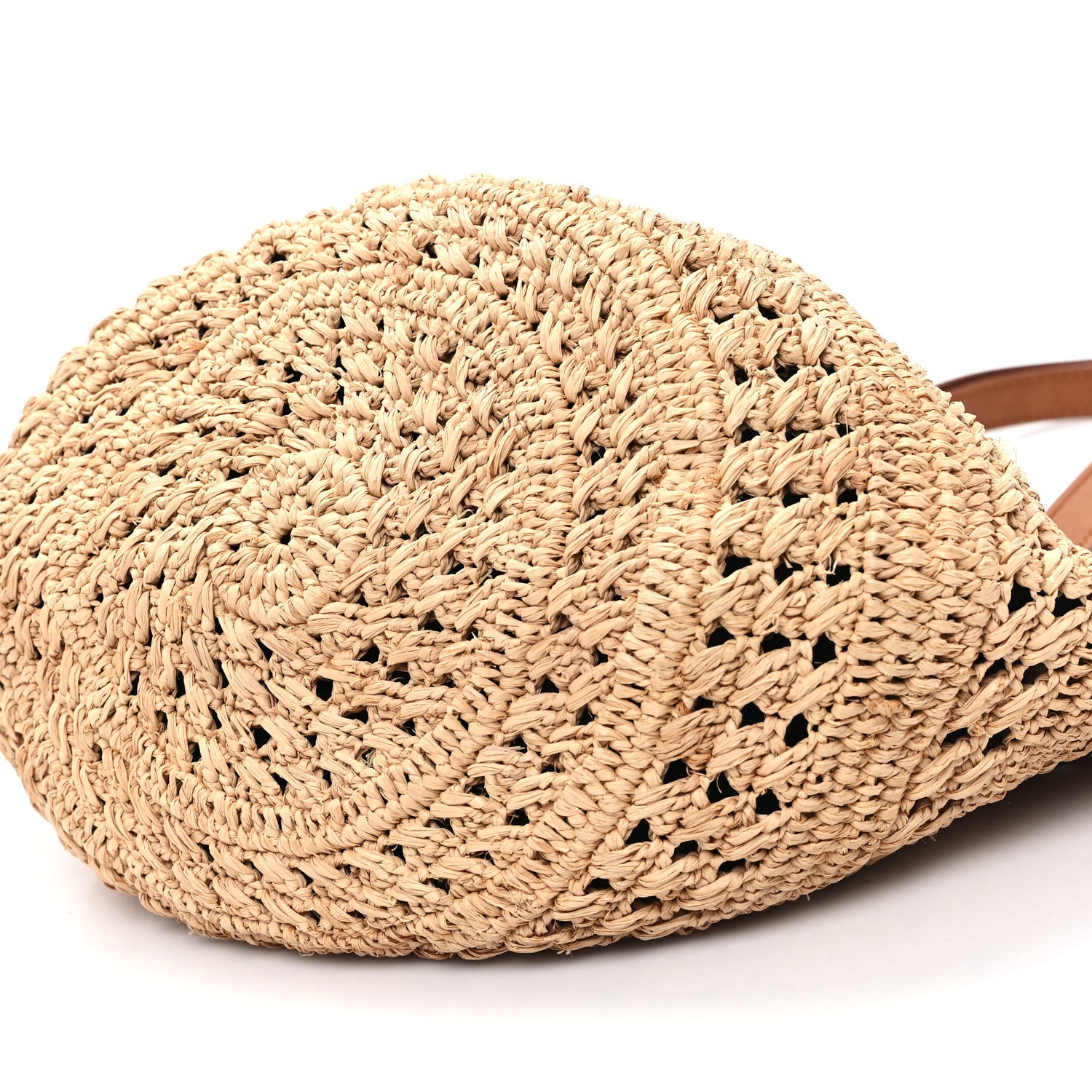 Saint Laurent Raffia Calfskin Small Panier Tote Naturel 9 of 11