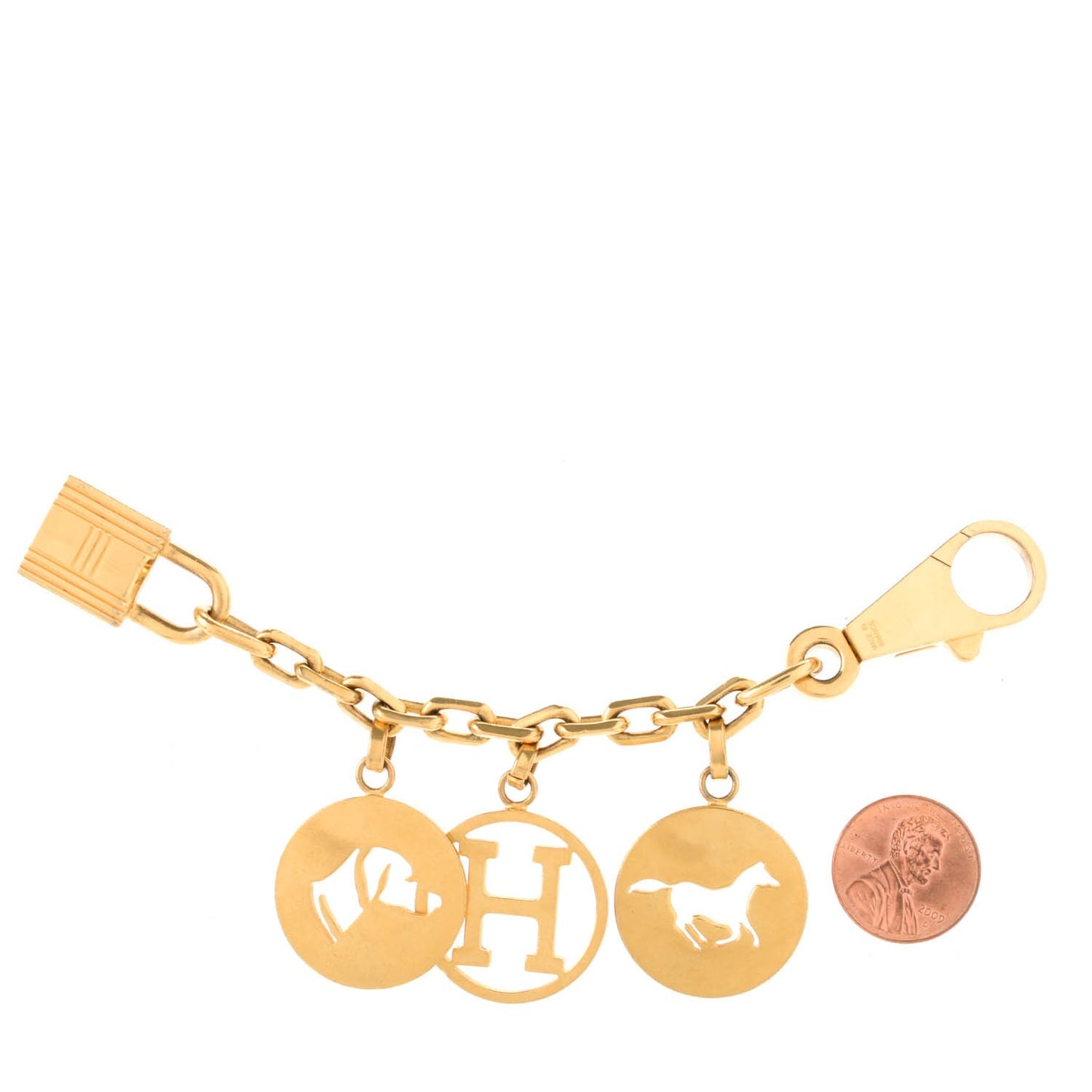 Breloque Bag Charm Gold