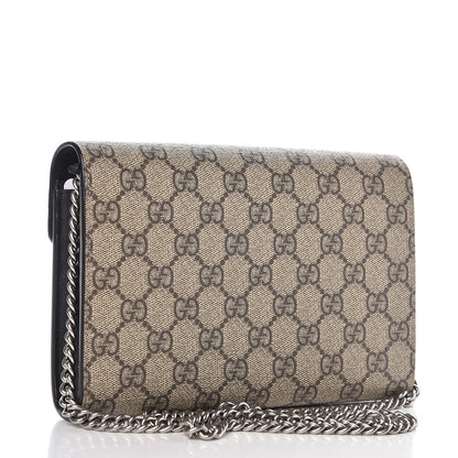 Gucci GG Supreme Monogram Mini Dionysus Chain Wallet Beige Black 3 of 10