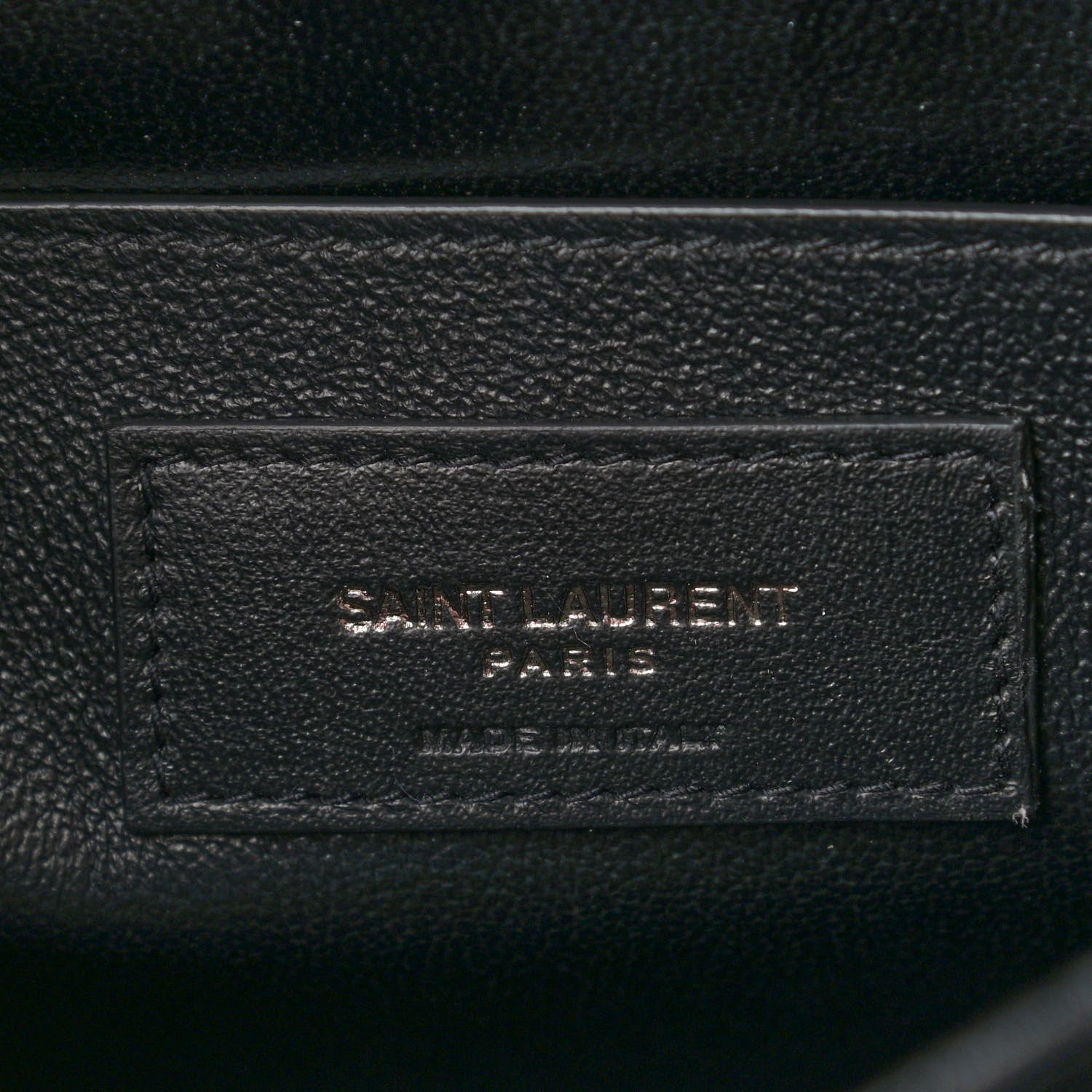 Saint Laurent Patent Embossed Small Le Monogramme Satchel Black 7 of 11