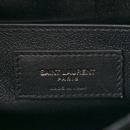 Saint Laurent Patent Embossed Small Le Monogramme Satchel Black 7 of 11