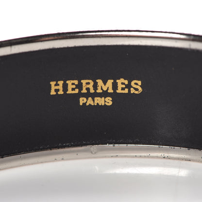 Hermes Enamel Printed Alphabet Russe Wide Bracelet 65 4 of 6