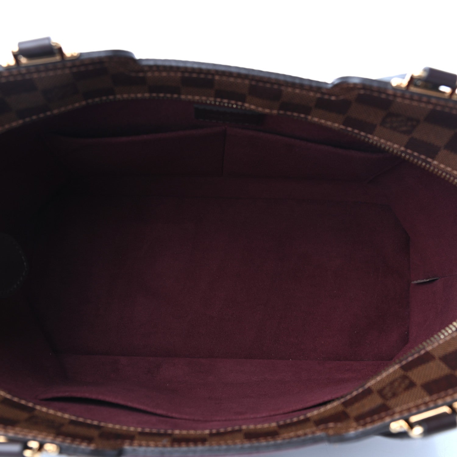 Louis Vuitton Damier Ebene Taurillon Jersey Bordeaux 5 of 9