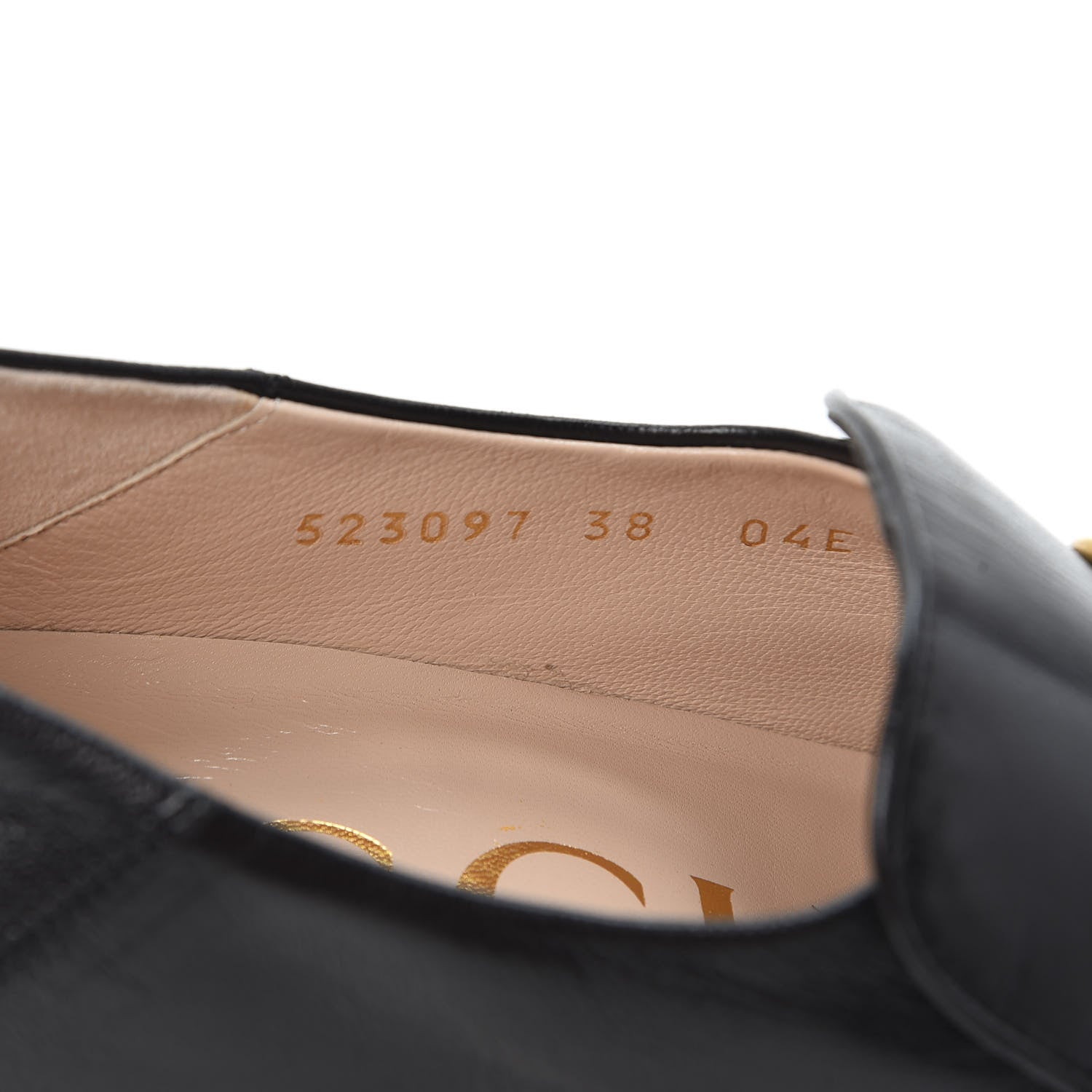 Gucci Goatskin Crystal Womens Horsebit Loafers 38 Black 7 of 8
