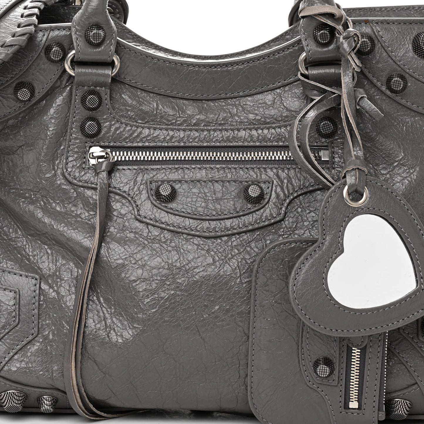 Agneau Arena Neo Cagole City Handbag Dark Grey