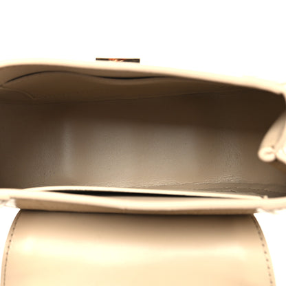 Versace Calfskin Crocodile Embossed Greca Goddess Mini Top Handle Bag Grey 5 of 9