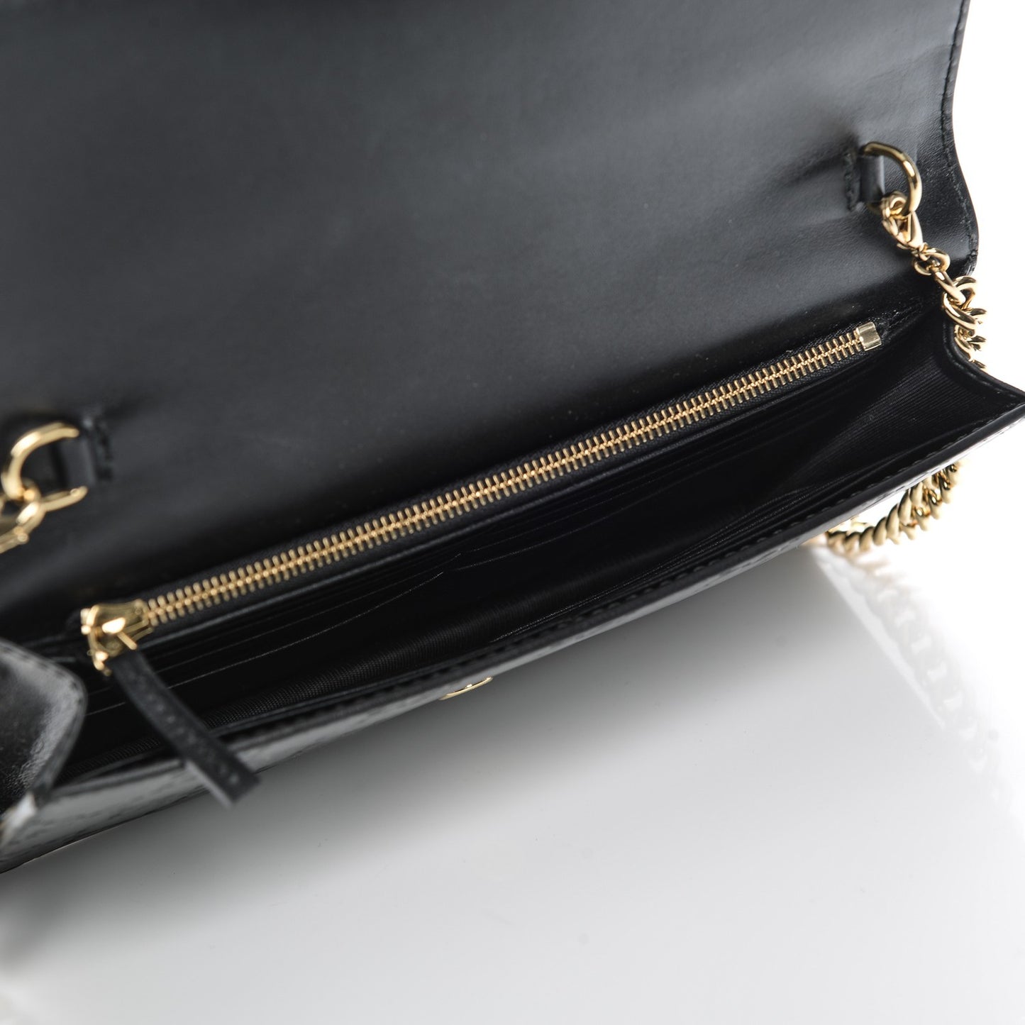 Guccissima Icon Chain Wallet Black