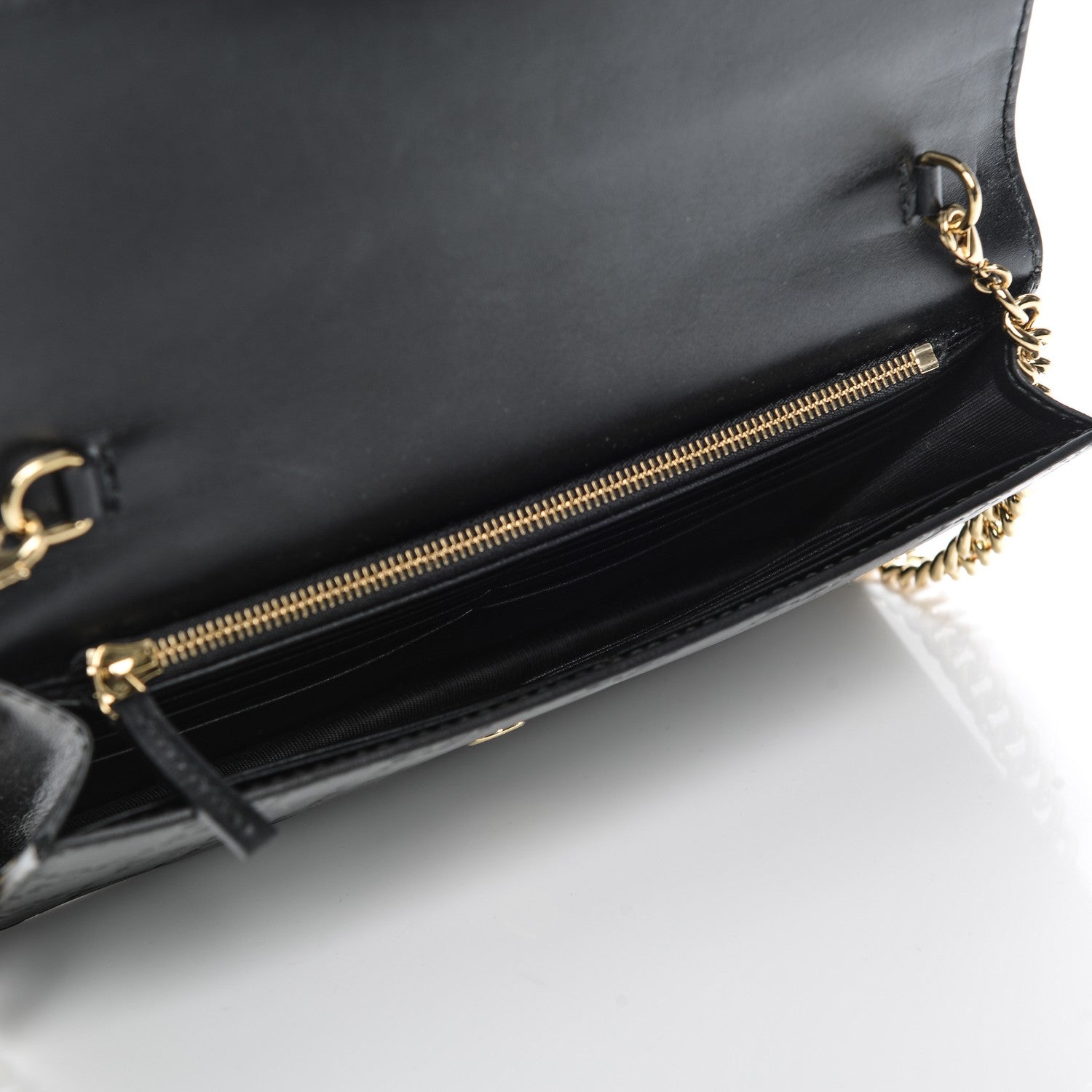 Gucci Guccissima Icon Chain Wallet Black 5 of 7