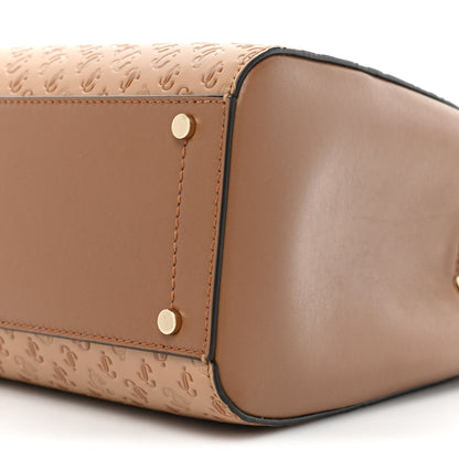 Jimmy Choo Calfskin Medium Varenne Top Handle Satchel Tan 10 of 12