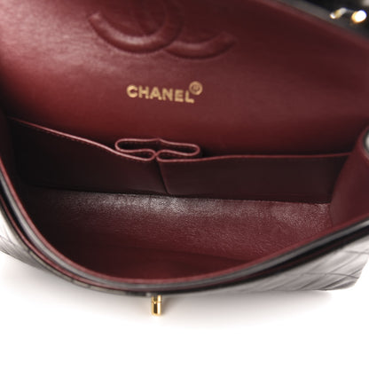 Chanel Lambskin Quilted Medium Double Flap Black 5 of 12