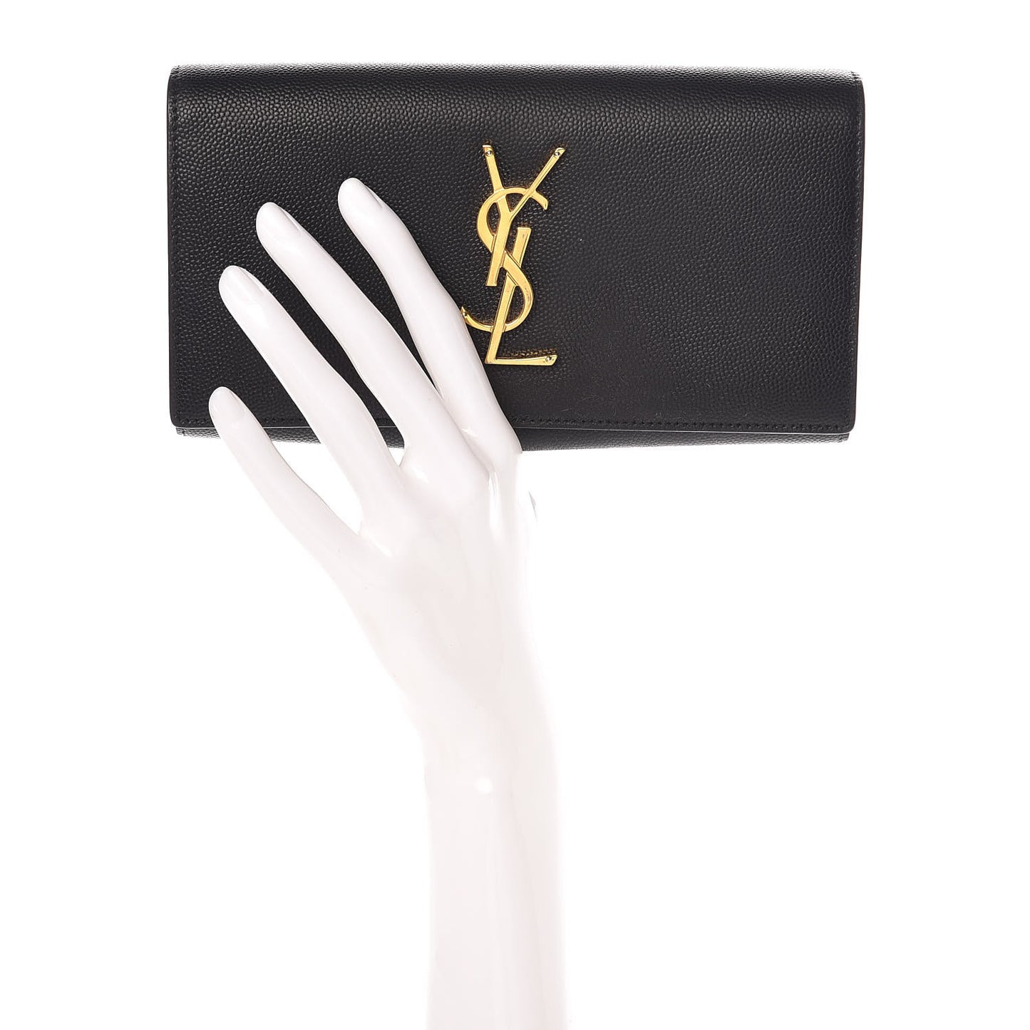 Grain De Poudre Classic Monogram Cassandre Wallet Black