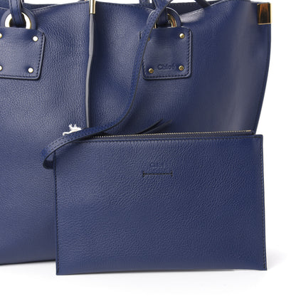 Chloe Smooth Calfskin Medium Vick Tote Captive Blue 8 of 11